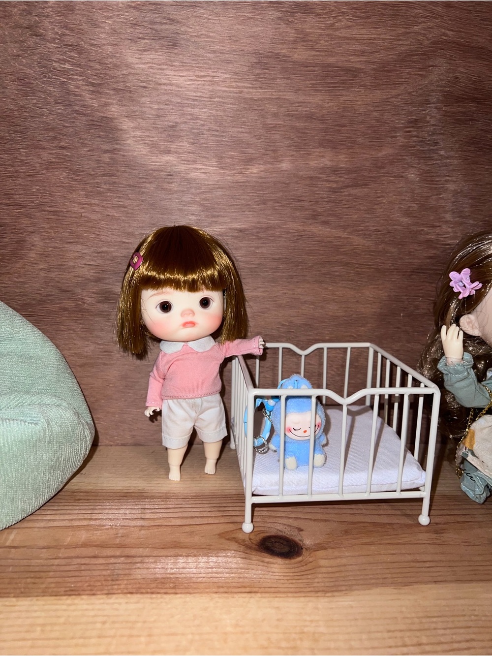Custom Ob11 BJD Doll Full Set ~ Tiny Sassy Toddler!